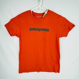 Patagonia Slim Fit Organic Cotton Logo T Shirt Large